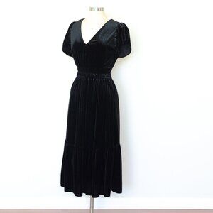 Gap Black Velvet Dress